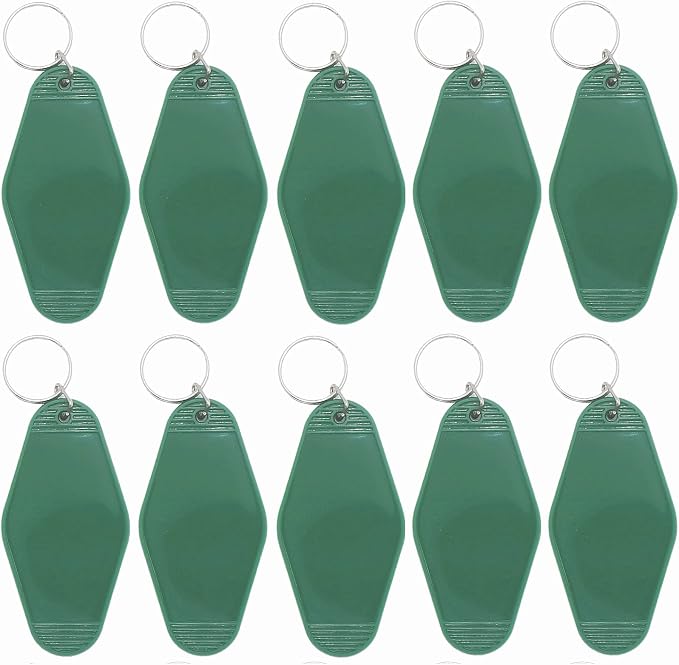 10pcs Blank Hotel Keychains Bulk Vintage Motel Keychain Vinyl HTV printing by Nwsrayu