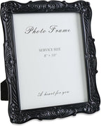Cuspin Black Picture Frame 8x10 Gothic Frames, Vintage Handcrafted Resin Frame by Cuspin