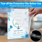 EHWINE 4 Pack Acrylic Sign Holders 4x6 Double-Sided Tabletop Display Stands - Image 4
