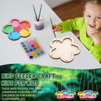 DoubleFill 24 Pcs Thickened Wood Bird Feeder Craft Kits - Image 5