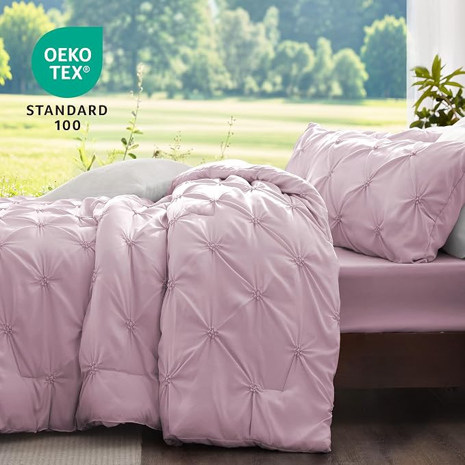 BEDELITE Light Purple King Size Comforter Set - Image 3