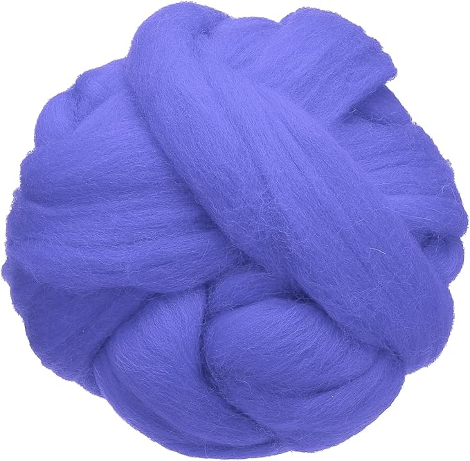 uxcell 3.53oz Wool Roving Yarn, Needle Felting Wool Fiber DIY Craft Needle Wet by uxcell