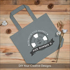 TOPDesign 1-Pack Super Strong Large 12oz Cotton Canvas Tote Bag, Reusable - Image 3
