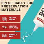 Book Glue, Dries Clear & Flexible Book Binding Glue Adhesive, Used - Image 5