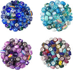 Aipridy Assortment European Large Hole Beads Spacer Beads Rhinestone Craft Beads - Image 2