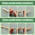 Yizzvb Needle Felting Tools, 4 Sizes Felting Needles - Image 4