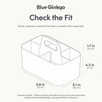 BLUE GINKGO Stackable Organizer Caddy, Made in Korea | Portable. Adjustable. - Image 3