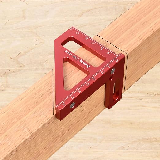Aleric Imperial 3D Multi Angle Measuring Ruler, High Precision 45/90 Degree - Image 3
