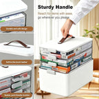 MOPUP 4-Tier Medicine Craft, Organizer Storage, Portable Latch Bin - Image 8