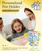YUCHIYA DIY Glass Mosaic Pen Holder Craft Kit - Image 6