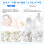 Cooling Bed Pillows for Sleeping 2 Pack Shredded Memory Foam Pillows King Size - Image 7