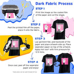 Printers Jack Iron-On Heat Transfer Paper Dark & Light Bundle, 10 - Image 5