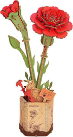 rowood 3D Puzzle Wooden Flower, DIY Artifical Flower Building Set Craft Kit by RowoodAssembleArtDecorateLife