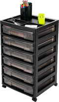 IRIS USA Fits 12" x 12" Paper, 6-Tier Scrapbook Rolling Storage Cart by IRISUSA