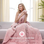 Drewin Weighted Blanket for Adults Queen Size 15lbs, Soft Cozy Turtleback - Image 8