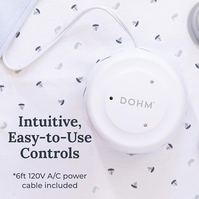 Yogasleep Dohm Uno 2 Pack White Noise Sound Machine, Real Fan Inside - Image 6