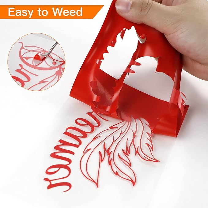 HTVRONT Heat Transfer Vinyl Red HTV Vinyl Rolls - Image 4