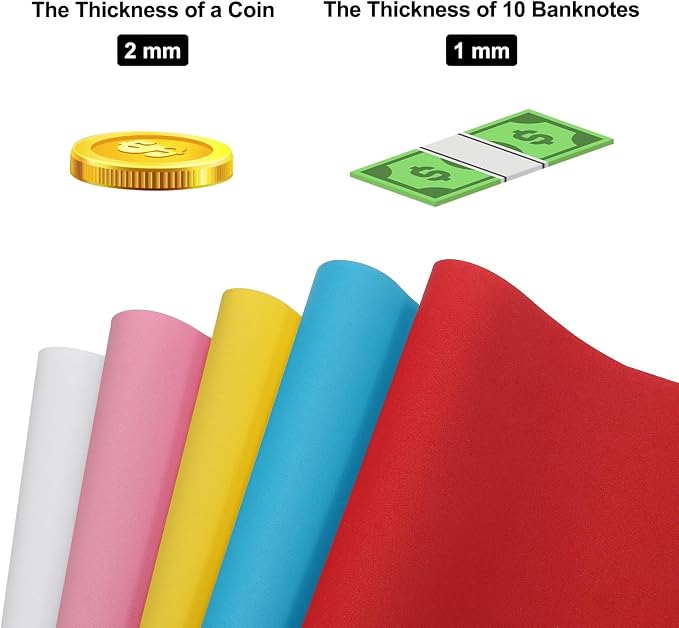 MECCANIXITY EVA Foam Sheets Dark Purple 19.7 Inch x 35.4 Inch 1mm Thick Crafts - Image 7