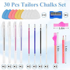 Fabric Markers Kit for Sewing & Quilting-10 Pcs Tailor’s Chalks, Sewing - Image 2