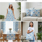 E-Tailor® Hand-Block Printed Pre-Cut Floral Cotton Fabric - Image 5