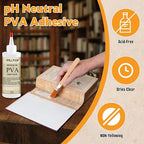 PVA Glue Book Binding, PH Neutral PVA Adhesive, Professional-Grade Strength - Image 2