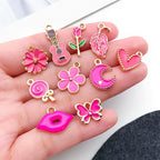 WOCRAFT 40pcs 20 pairs Assorted Enamel Bracelet Charms - Image 3