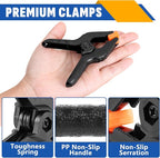 24 Pack 3.5 inch Plastic Spring Clamps, Backdrop Clips, Plastic Clamps - Image 3