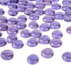 DomeStar 1 LB Flat Glass Marbles, Vase Fillers Beads, DIY Crafts Table Scatter by DOMESTAR