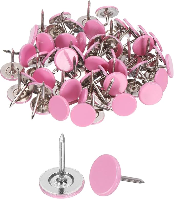 uxcell 150Pcs Upholstery Tacks, 11mmx15mm Flat Head Thumb Tack Decorative by uxcell