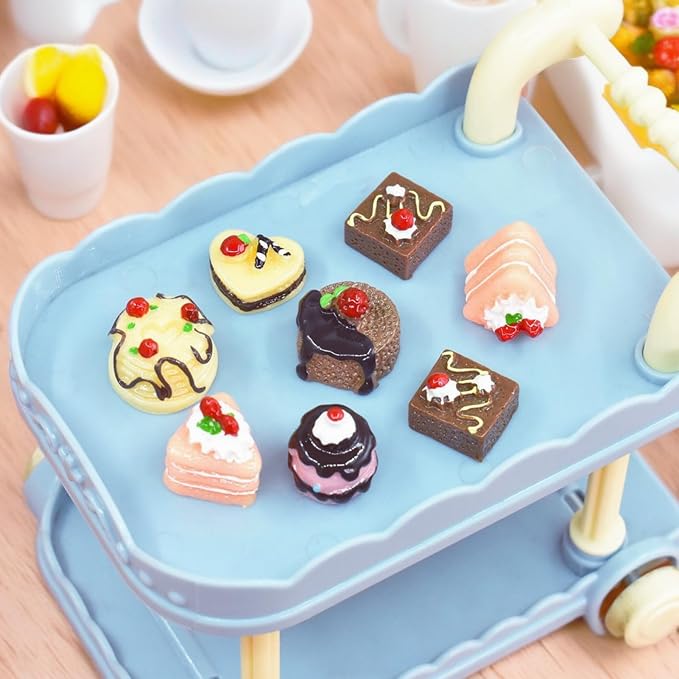 Hiawbon 24 Pcs Miniature Coffee Cup 1:12 Coffee Mugs Cakes Model | Miniatures - Image 5