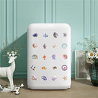 50 Pieces Sea Shell Themed Transparent Stickers - Image 6