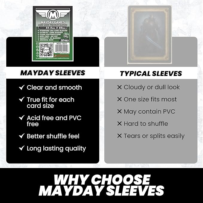 Mayday Games 7077 Clear Premium Card Sleeves 63.5x88 mm - Image 6