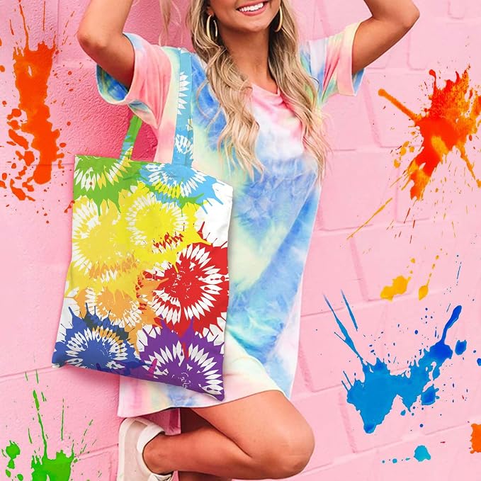 Vodolo White Bags for Tie Dye, Tie Dye Kits for Adults Kids Women Large Groups - Image 2
