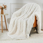 Uttermara Weighted Blankets for Adults Twin Size 15lbs, Soft Warm Sherpa Fleece by Uttermara