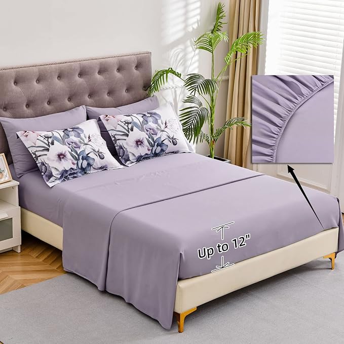 Luxudecor Floral Comforter Set Twin Size 5 Piece, Elegant Floral Comforter - Image 4
