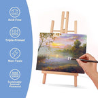 ESRICH Canvas for Painting 8x10, 16 Pack Stretched Canvas, Primed Acid-Free - Image 3