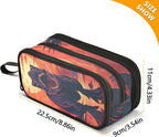 Dinosaur Sunset Pencil Case Box Boys Girls Large Pencil Pouch Zipper - Image 7