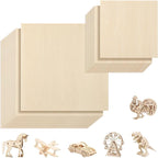 SiliFine 6x6+12x12 Inch 24 Pack Basswood Sheets by SiliFine