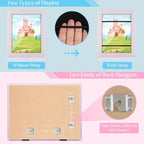 Kids Art Frames, 8.5x11 Front Opening Kids Artwork Frames Changeable, Pale Pink - Image 2