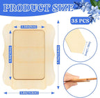 VOKOY 35 Pack Wooden Picture Frames - Image 2