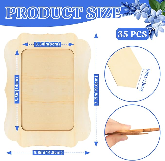 VOKOY 35 Pack Wooden Picture Frames - Image 2