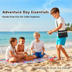 qiipii 1 Pack Beach Mesh Bag Shell Collecting Bag Beach Sand Toy Bags - Image 2
