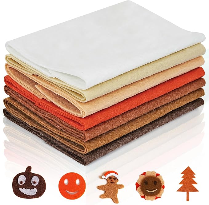 Felt Fabric Sheets 8 x 12 Inches, Soft Felt Paper by MAMUNU