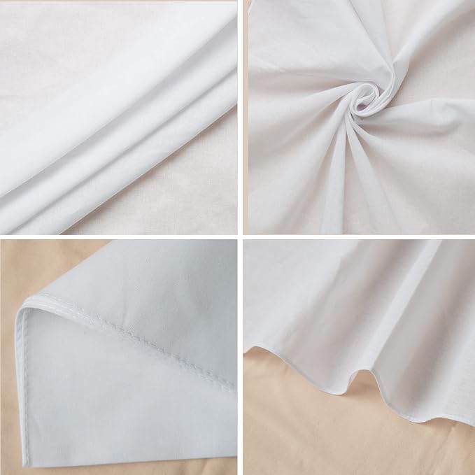 White Bandanas Women Men Large Cotton Tie Dye Party Supplies Plain Head Wrap - Image 5