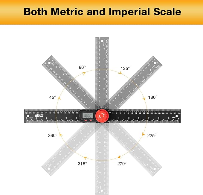 Digital Angle Finder Protractor, Angle Finder Ruler, 7inch 200mm, Angle - Image 4