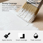 Shuttle Art White Fabric Paint, 33.8 oz Large Bottle - Image 4