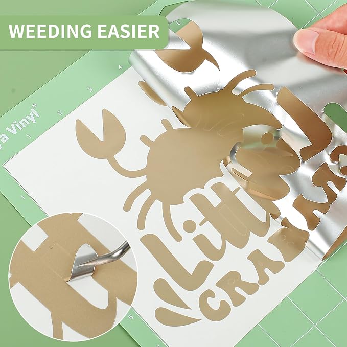 Lya Vinyl Champagne Gold Permanent Adhesive Vinyl, Party Decoration - Image 2