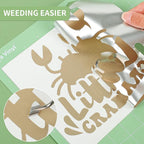 Lya Vinyl Champagne Gold Permanent Adhesive Vinyl, Party Decoration - Image 2
