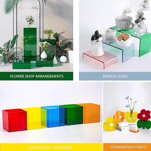 Colored Acrylic Sheets 8x12 – 10 Colors 10 Pcs, 1/8" Transparent Cast Acrylic - Image 3
