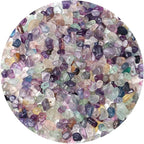 LAIDANLA Fluorite 400pcs Natural Chip Stone Beads 5-8mm Healing Crystal by LAIDANLA